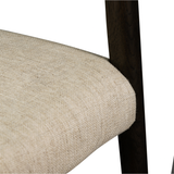Featuring Glenmore Light Carbon Dining Chair by Four Hands at Amethyst Home. We love the ladderback chair of this Glenmore Light Carbon Dining Chair. The carbon-toned seating blends cotton with linen and elevates the space for any dining room or kitchen area. 
Overall Dimensions: 21.75"W x 22"L x 34"HColors: Light Carbon, Essence NaturalMaterials: Solid Oak, 4.  Amethyst Home provides interior design, new home construction design consulting, vintage area rugs, and lighting in the Miami metro area.