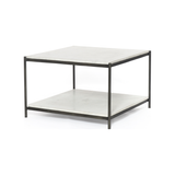 Featuring Felix Bunching Table - Hammered Grey by Four Hands at Amethyst Home. We love the sophisticated look the marble paired with the iron frame brings to this Felix Hammered Grey Bunching Table. The bottom shelve is both functional and beautiful!
Overall Dimensions: 25"W x 25"L x 16"H
Colors: Hammered Grey W/Clear Powder Coat, Polished White MarbleMat.  Amethyst Home provides interior design, new home construction design consulting, vintage area rugs, and lighting in the Des Moines metro area.