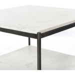 Featuring Felix Bunching Table - Hammered Grey by Four Hands at Amethyst Home. We love the sophisticated look the marble paired with the iron frame brings to this Felix Hammered Grey Bunching Table. The bottom shelve is both functional and beautiful!
Overall Dimensions: 25"W x 25"L x 16"H
Colors: Hammered Grey W/Clear Powder Coat, Polished White MarbleMater.  Amethyst Home provides interior design, new home construction design consulting, vintage area rugs, and lighting in the Portland metro area.