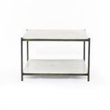 Featuring Felix Bunching Table - Hammered Grey by Four Hands at Amethyst Home. We love the sophisticated look the marble paired with the iron frame brings to this Felix Hammered Grey Bunching Table. The bottom shelve is both functional and beautiful!
Overall Dimensions: 25"W x 25"L x 16"H
Colors: Hammered Grey W/Clear Powder Coat, Polished White MarbleMateri.  Amethyst Home provides interior design, new home construction design consulting, vintage area rugs, and lighting in the Seattle metro area.