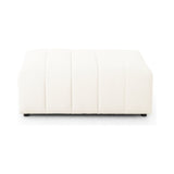 Featuring Langham Fayette Cloud Ottoman by Four Hands at Amethyst Home. Wide vertical channeling offers luxurious, modern Italian styling to this ottoman in a Fayette Cloud covering. Pairs perfectly with the Langham sectional. Performance fabrics are specially created to withstand spills, stains, high traffic and wear, ensuring long-term comfort and unmatch. Amethyst Home provides interior design, new home construction design consulting, vintage area rugs, and lighting in the Nashville metro area.