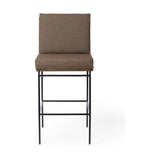 Featuring Crete Fiqa Boucle Cocoa Stool by Four Hands at Amethyst Home. Crisp and clean, with natural panache. Slim, black-finished iron frames a floating ladderback of solid oak. Upholstered in a Fiqa boucle textile, the next generation of performance fabric. Easy to clean and made from fully recyclable materials, Fiqa fabrics are machine-washable, stain-. Amethyst Home provides interior design, new home construction design consulting, vintage area rugs, and lighting in the Alpharetta metro area.