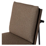 Featuring Crete Fiqa Boucle Cocoa Stool by Four Hands at Amethyst Home. Crisp and clean, with natural panache. Slim, black-finished iron frames a floating ladderback of solid oak. Upholstered in a Fiqa boucle textile, the next generation of performance fabric. Easy to clean and made from fully recyclable materials, Fiqa fabrics are machine-washable, stain-r. Amethyst Home provides interior design, new home construction design consulting, vintage area rugs, and lighting in the Charlotte metro area.