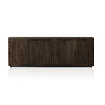 Featuring Abaso Ebony Rustic Wormwood Oak Sideboard by Four Hands at Amethyst Home. Made from thick-cut oak veneer with a faux rustic finish made to emulate wormwood, this low, large-scale sideboard features chunky squared legs and dovetail joinery detailing.Overall Dimensions: 94.50"W x 19.75"L x 33.25"HColors: Black Mdf, Rustic Wormwood Oak, Black PlywoodMat. Amethyst Home provides interior design, new home construction design consulting, vintage area rugs, and lighting in the Dallas metro area.
