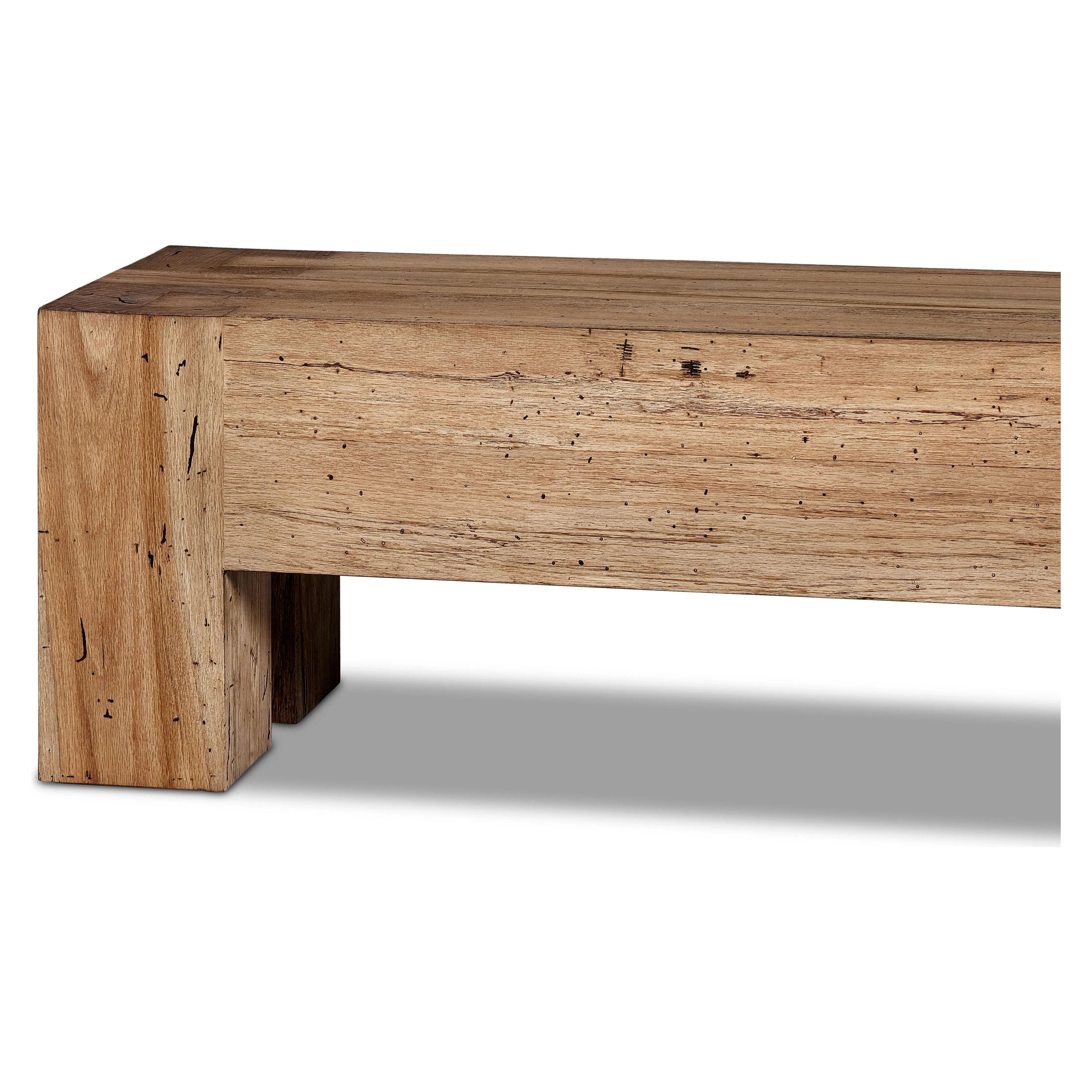 Featuring Abaso Rustic Wormwood Oak Accent Bench by Four Hands at Amethyst Home. Made from thick-cut oak veneer with a rustic finish made to emulate wormwood, featuring clean Parsons lines, chunky squared legs and dovetail joinery detailing.Overall Dimensions: 19.25"W x 70"L x 19"H
Collection: WessonColors: Black Mdf ,Rustic Wormwood OakMaterials: Engineered H. Amethyst Home provides interior design, new home construction design consulting, vintage area rugs, and lighting in the Austin metro area.