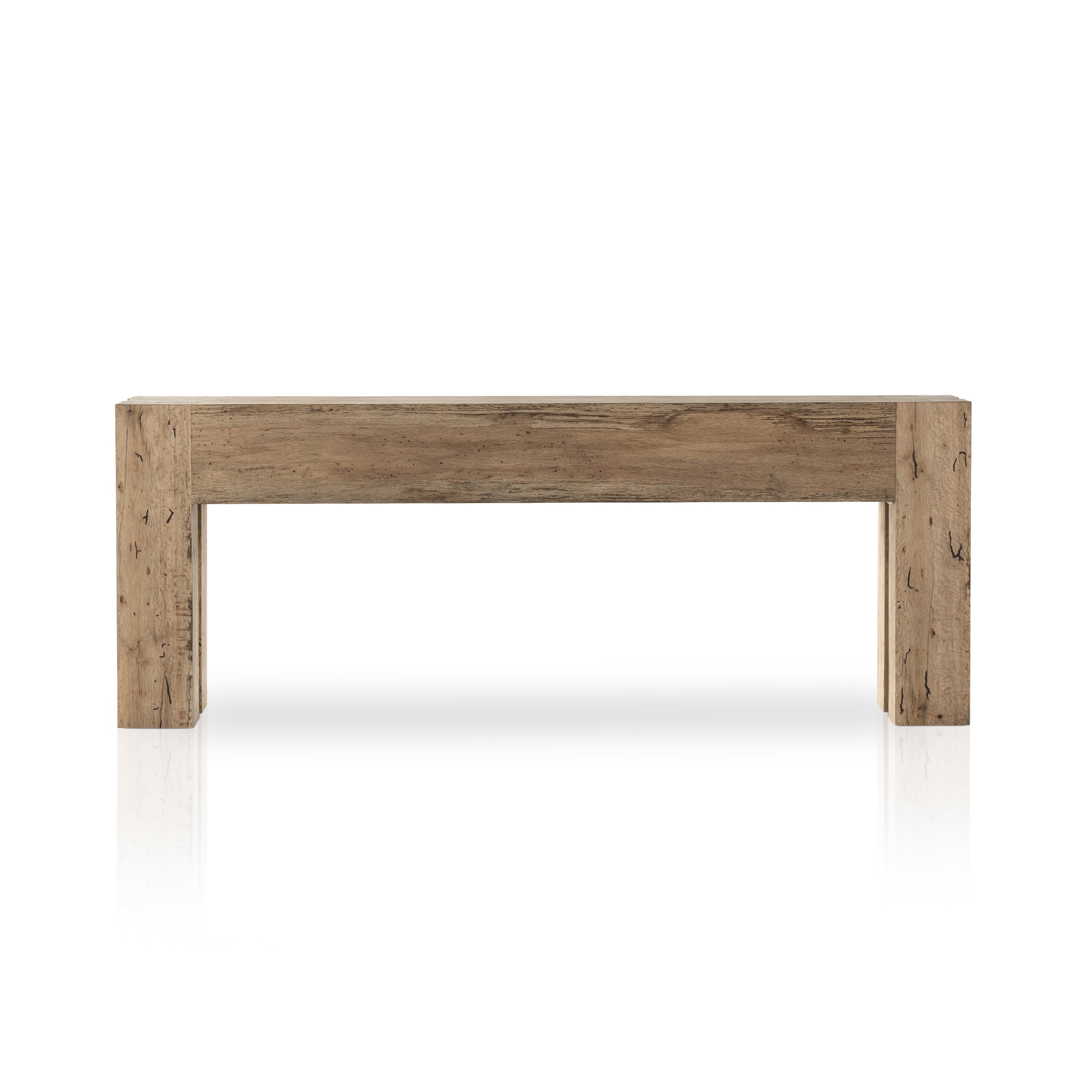 Featuring Abaso Rustic Wormwood Oak Console Table by Four Hands at Amethyst Home. Made from thick-cut oak veneer with a faux rustic finish made to emulate wormwood, this Abaso Rustic Wormwood Oak Console Table features chunky squared legs and dovetail joinery detailing.
Overall Dimensions: 86"W x 20.25"L x 33"HMaterials: Thick Oak VeneerWeight: 132.39 lbsVolume: 53.68 cu ftClearance fr. Amethyst Home provides interior design services, furniture, rugs, and lighting in the Salt Lake City metro area.