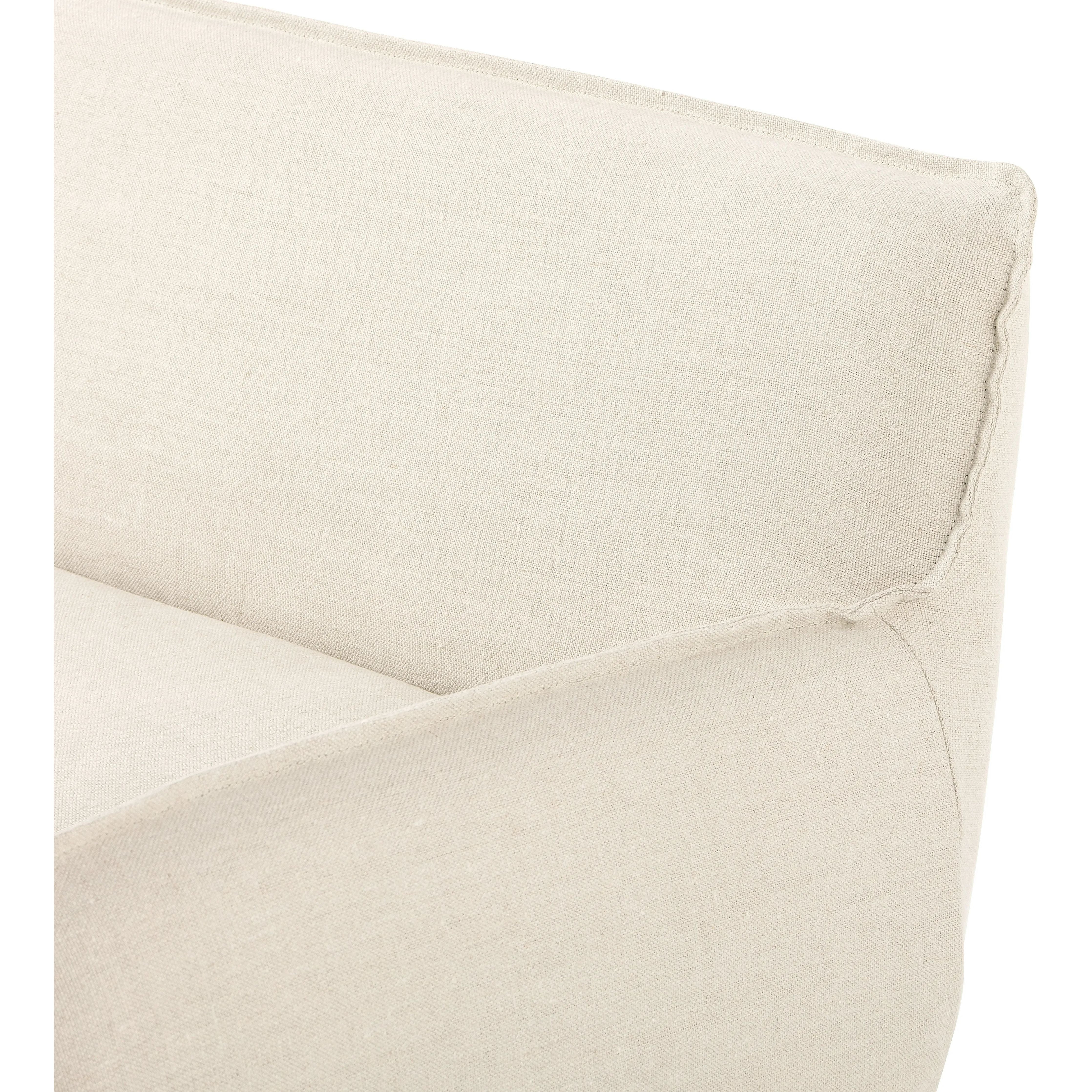 Featuring Addington Brussels Natural Slipcover Bench by Four Hands at Amethyst Home. Introducing a sustainable take on slipcovered seating. A relaxed dining bench is upholstered in soft, sustainably made Belgian Linen™, with solid oak legs. Libeco™-sourced Belgian linens are 100% natural and free of toxic chemicals. Certified Oeko-Tex® STANDARD 100, sl. Amethyst Home provides interior design, new home construction design consulting, vintage area rugs, and lighting in the Charlotte metro area.