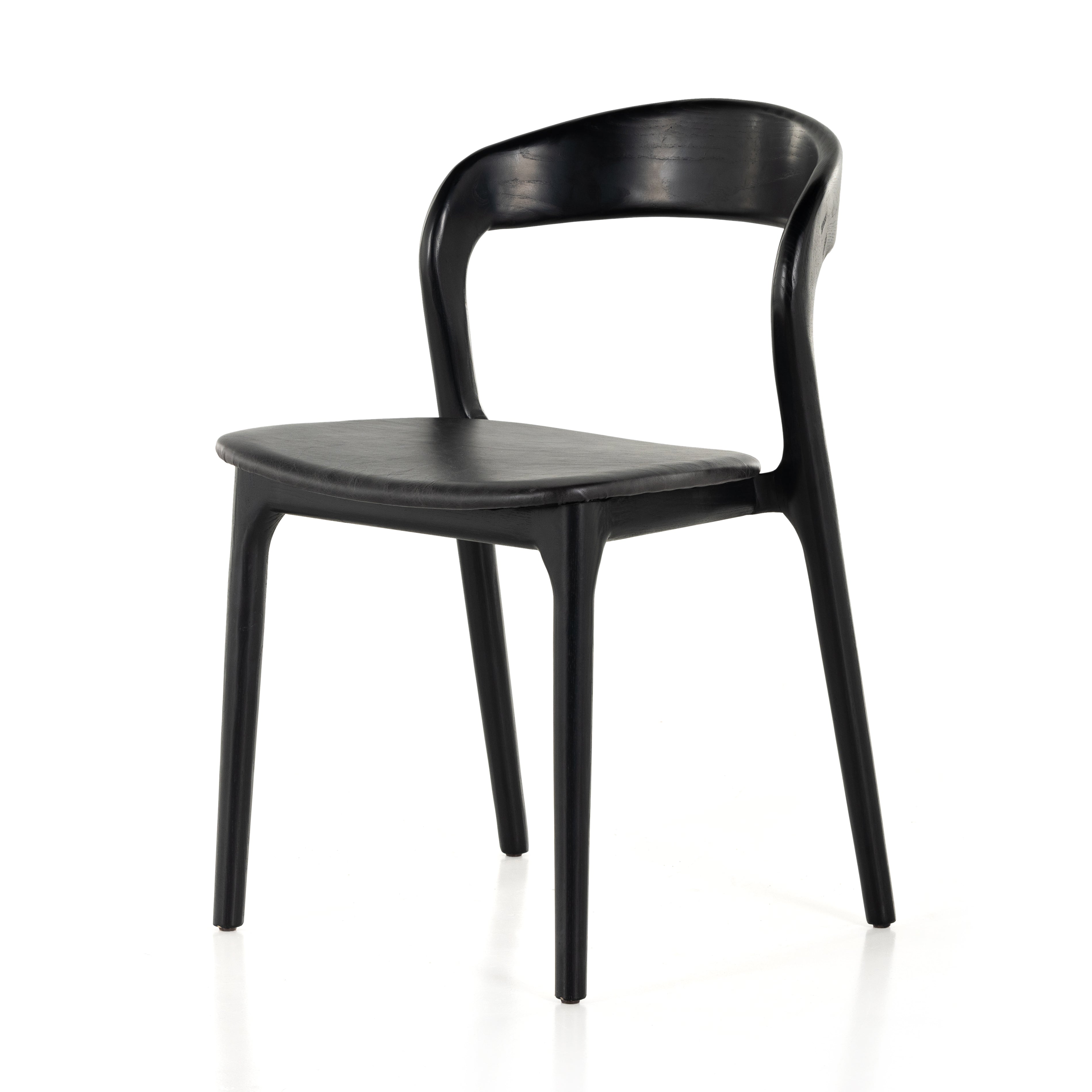 Featuring Amare Sonoma Black Dining Chair by Four Hands at Amethyst Home. Inspired by clean, simple Scandinavian styling, solid ash forms a shapely, open frame for top-grain leather seating.Overall Dimensions: 19"W x 22"L x 32"H
Collection: AllstonColors: Black ,Sonoma BlackMaterials: Solid Ash ,Top Grain Leather Weight: 12.39 lbsSeat Depth: 17.13"Seat Height: 18.98"Seat Construction. Amethyst Home provides interior design, new construction, custom furniture, and area rugs in the Omaha metro area.