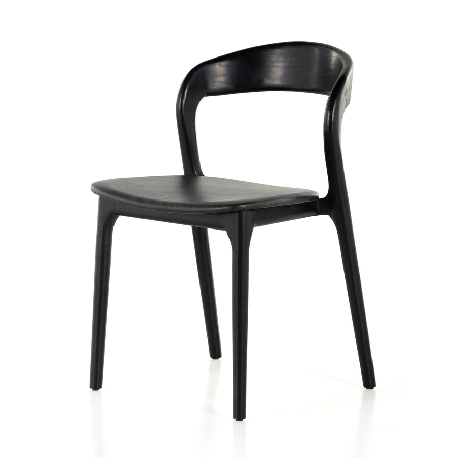 Amare Sonoma Chaise de salle à manger noire | expédition le 18/12/2023