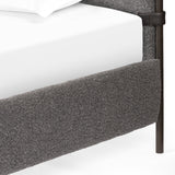 Featuring Anderson Knoll Charcoal Bed by Four Hands at Amethyst Home. Bring texture into play. Upholstered in a performance fabric in a grey boucle for Knoll Charcoal, with decorative leather straps adding a material-driven touch with contrast. Standard box spring required.
Sizes:
King : 81.50"W x 85"L x 55"HInterior dimensions for a  king mattress: 76.75" x 80.75" x 2"
Queen : 65.75"W. Amethyst Home provides interior design services, furniture, rugs, and lighting in the Salt Lake City metro area.