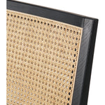 Featuring Antonia  Armless Dining Stool Stool by Four Hands at Amethyst Home. Light-toasted parawood frames a textural inlay of natural cane for a clean, monochromatic look, with seating of performance fabric for smart sensibility. Perfectly sized for the counter, with a brass kick plate for comfort and contrast. Performance fabrics are specially created to withstand spills, stai. Amethyst Home provides interior design, new construction, custom furniture, and area rugs in the Nashville metro area.