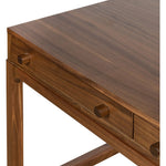 Featuring Arturo Natural Walnut Desk by Four Hands at Amethyst Home. Made from solid walnut in a classic natural finish, a slim-profile desk features three drawers to keep frequently used items on hand.Overall Dimensions: 59.75"W x 22.25"L x 31"H
Collection: WallisColors: Natural WalnutMaterials: Solid Walnut Dimentions: 22.25 in x 59.75 in x 31.0 in Weigh. Amethyst Home provides interior design, new home construction design consulting, vintage area rugs, and lighting in the Des Moines metro area.