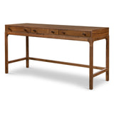 Featuring Arturo Natural Walnut Desk by Four Hands at Amethyst Home. Made from solid walnut in a classic natural finish, a slim-profile desk features three drawers to keep frequently used items on hand.Overall Dimensions: 59.75"W x 22.25"L x 31"H
Collection: WallisColors: Natural WalnutMaterials: Solid Walnut Dimentions: 22.25 in x 59.75 in x 31.0 in Weig. Amethyst Home provides interior design, new home construction design consulting, vintage area rugs, and lighting in the Los Angeles metro area.