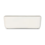 Featuring Basil Large Outdoor Rectangle Coffee Table by Four Hands at Amethyst Home. With organic curved edges and a hollow metal profile, this Basil coffee table is an Amethyst favorite.  Easy to wipe and we love how the modern look pops against your favorite seasonal flowers.
Overall Dimensions: 50"W x 25"L x 16"HColors: Matte White Cast AluminumMaterials: AluminumWeight: 119.5. Amethyst Home provides interior design, new construction, custom furniture and area rugs in the Kansas City metro area