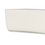 Featuring Basil Large Outdoor Rectangle Coffee Table by Four Hands at Amethyst Home. With organic curved edges and a hollow metal profile, this Basil coffee table is an Amethyst favorite.  Easy to wipe and we love how the modern look pops against your favorite seasonal flowers.
Overall Dimensions: 50"W x 25"L x 16"HColors: Matte White Cast AluminumMaterials: AluminumWeight: 119.53Vo. Amethyst Home provides interior design, new construction, custom furniture and area rugs in the Monterey metro area