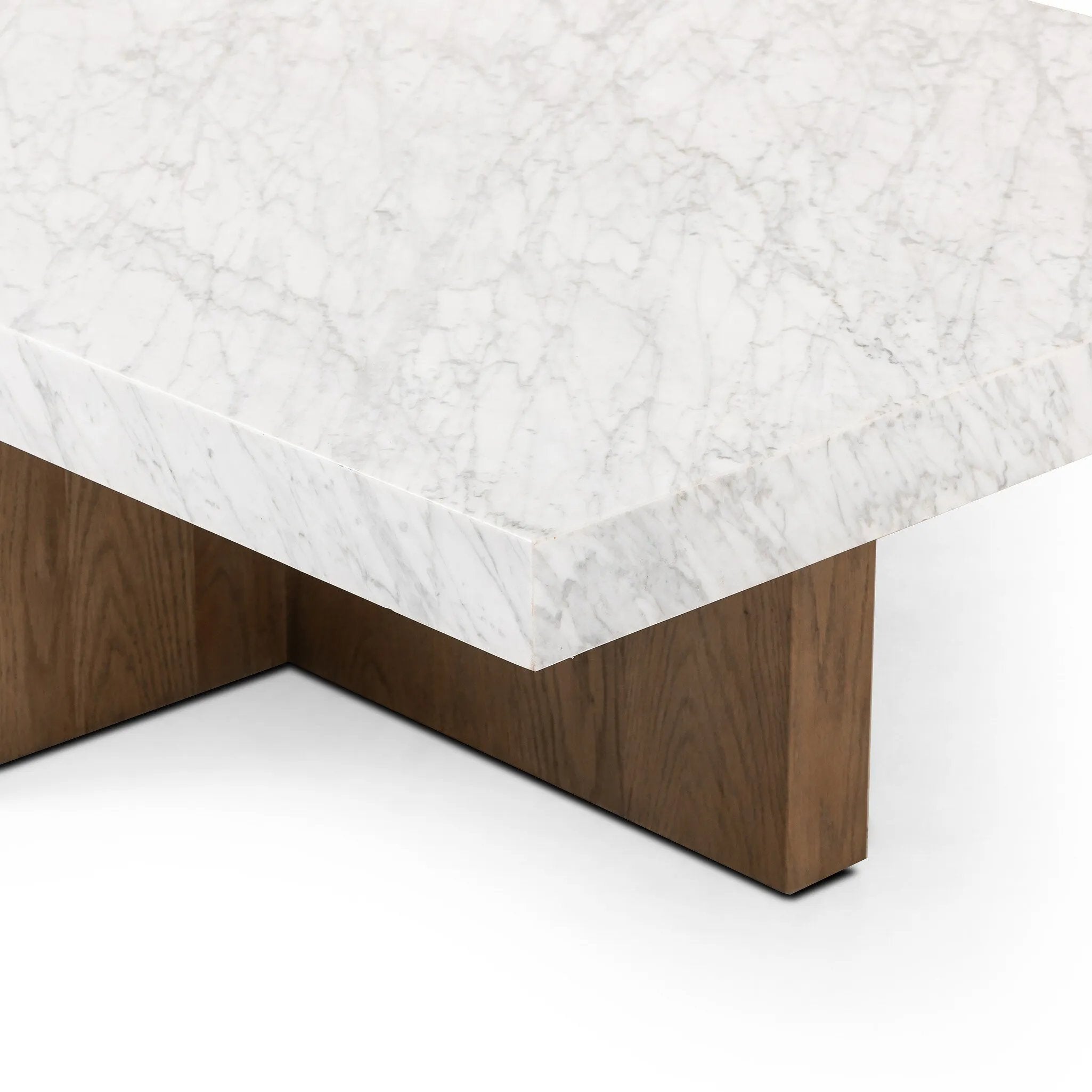 Featuring Bellamy White Carrera Marble Rectangular Coffee Table by Four Hands at Amethyst Home. Structured lines and wide proportions fuse for a mixed material coffee table of smoked oak and polished marble.Collection: HughesColors: White Carrera Marble ,Smoked Oak VeneerMaterials: Carrara Solid ,Thick Oak Veneer ,Poplar Plywood Weight: 207.23 lbs. Amethyst Home provides interior design, new home construction design consulting, vintage area rugs, and lighting in the Newport Beach metro area.