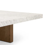 Featuring Bellamy White Carrera Marble Square Coffee Table by Four Hands at Amethyst Home. Structured lines and wide proportions fuse for a mixed material coffee table of smoked oak and polished marble.
Collection: HughesColors: White Carrera Marble, Smoked Oak VeneerMaterials: Carrara Solid, Thick Oak Veneer ,Poplar Plywood Weight: 231.48 lbs. Amethyst Home provides interior design, new home construction design consulting, vintage area rugs, and lighting in the San Diego metro area.