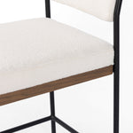 Featuring Benton Fayette Cloud Stool by Four Hands at Amethyst Home. Bring a crisp, clean look to the counter. Slim, black-finished iron forms an airy frame for pristinely tailored performance fabric, with solid oak decking for an eye-catching material mix. Performance fabrics are specially created to withstand spills, stains, high traffic and wear, ensuring long-term comfort and u. Amethyst Home provides interior design, new construction, custom furniture, and area rugs in the Houston metro area.