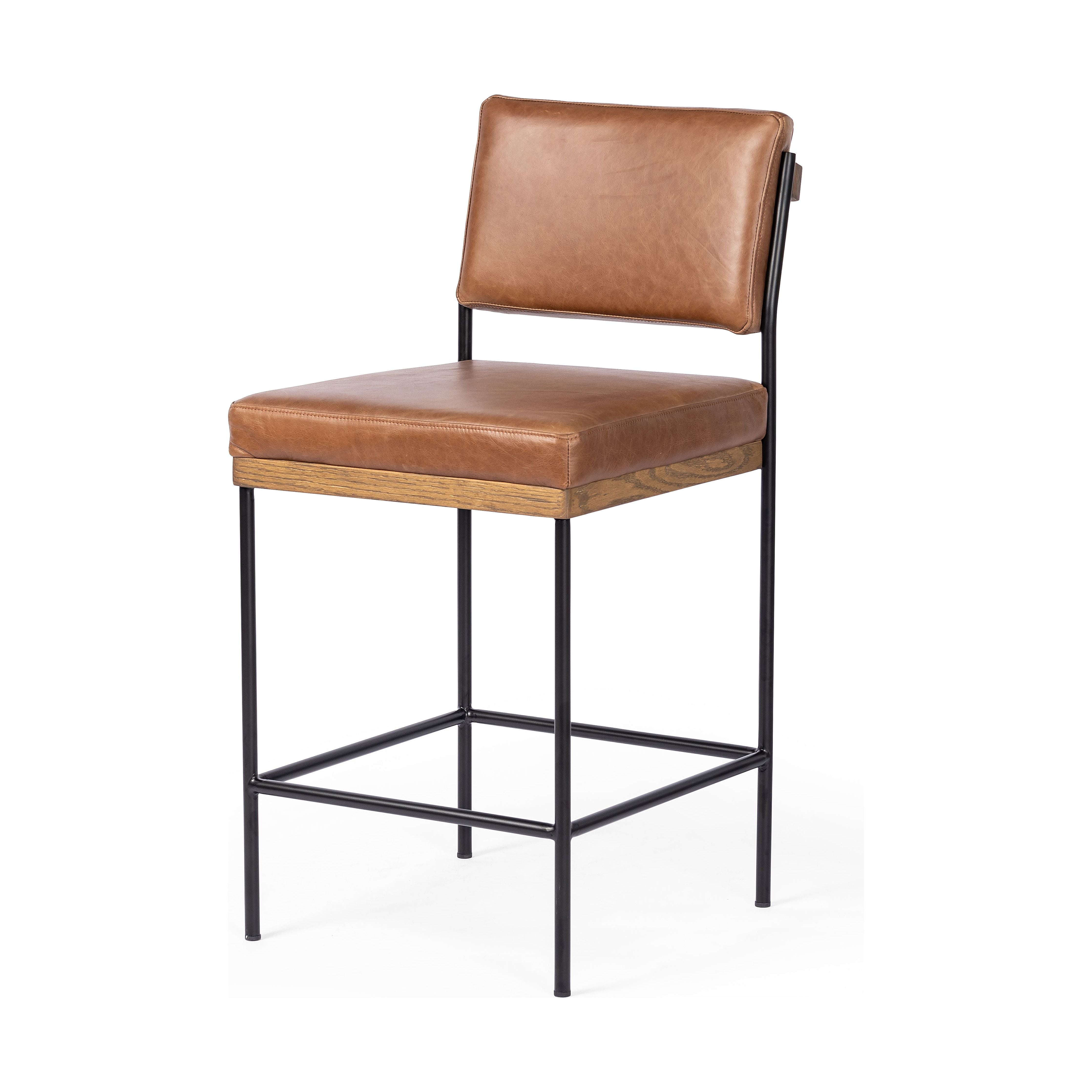 Featuring Benton Sonoma Chestnut Stool by Four Hands at Amethyst Home. Simple and streamlined with thoughtful details. Slim, black-finished round stock iron solid wood decking, plus tan top-grain leather seating for modernity. A stylish staple for any counter.
Counter Stool: 19.75"w x 23.00"d x 40.00"h
Bar Stool: 19.75"w x 23.00"d x 44.00"h
Collection: AshfordColors: Sonoma Chestnu. Amethyst Home provides interior design, new construction, custom furniture, and area rugs in the Houston metro area.