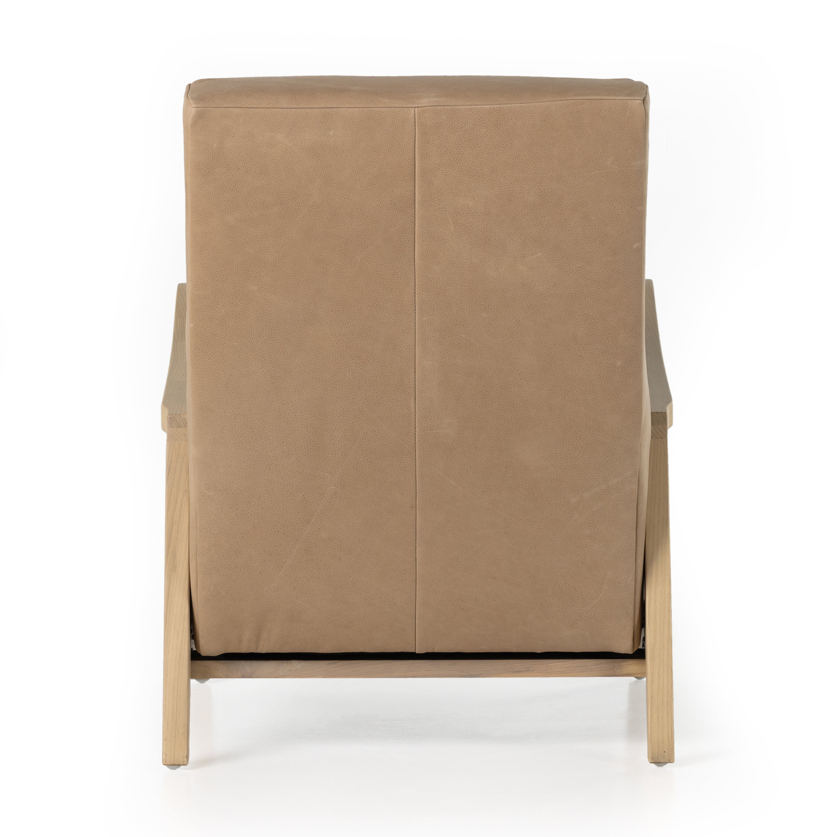 Featuring Chance Palermo Nude Recliner by Four Hands at Amethyst Home. A dramatically shaped midcentury silhouette, modernized with channel tufting. Upholstered in a nude hue top-grain leather with natural whitewashed ash framing for a clean, monochromatic look. A push recliner takes this forward-thinking lounger to the next level.Overall Dimensions: 27.50"W x 36"L x 36"H
Collection. Amethyst Home provides interior design, new construction, custom furniture, and area rugs in the Dallas metro area.