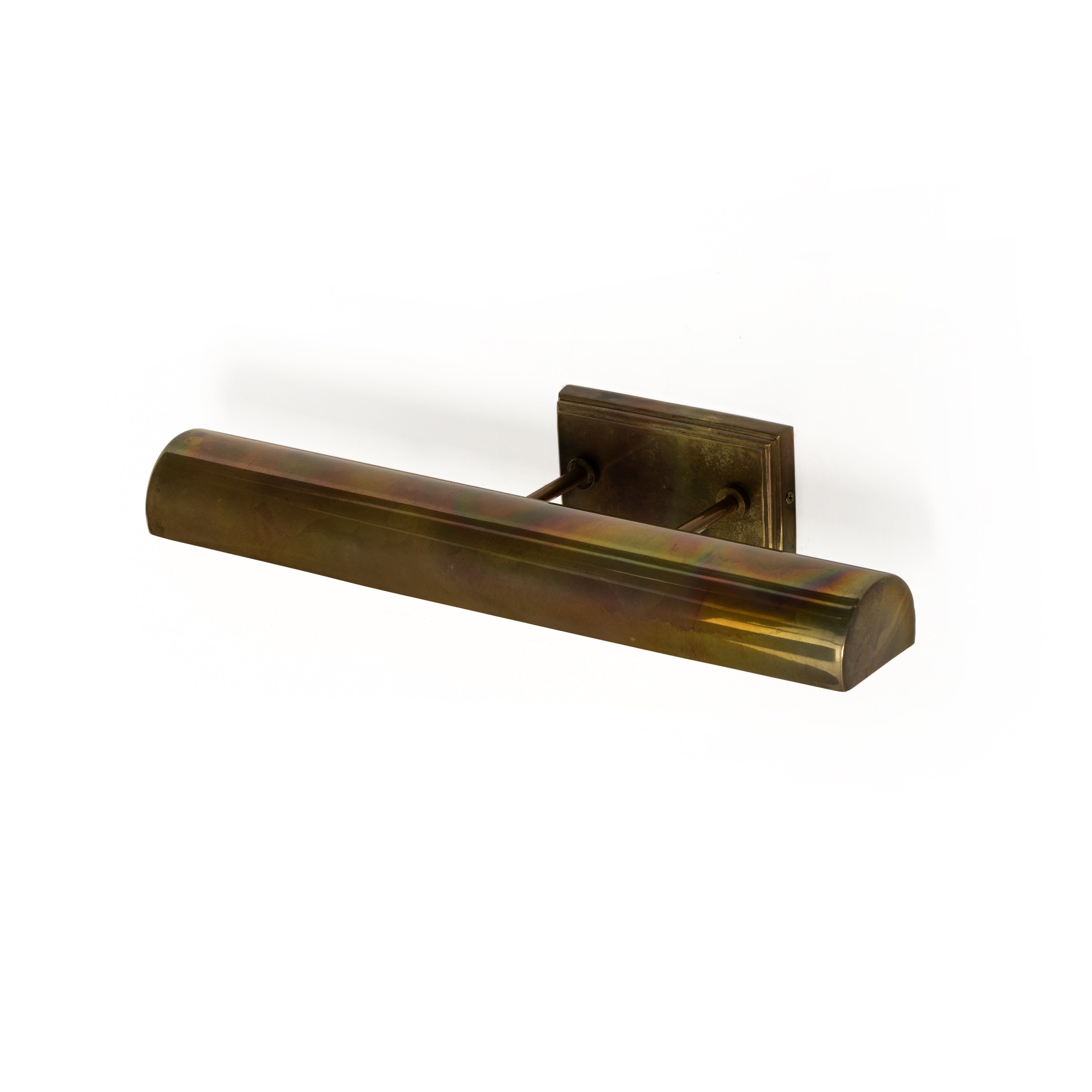 Featuring Clement Burnt Brass Picture Light by Four Hands at Amethyst Home. All eyes on art. A sleek and subtle wall-mountable light of burnt brass is designed to make art pop.
Overall Dimensions: 18"W x 8"L x 3.25"HMaterials: BrassWeight: 3.51 lbsVolume: 1.55 cu ftBulb(s) Included: YesBulb Type: B10 IncandescentMax Wattage: 25. Amethyst Home provides interior design services, furniture, rugs, and lighting in the Kansas City metro area.