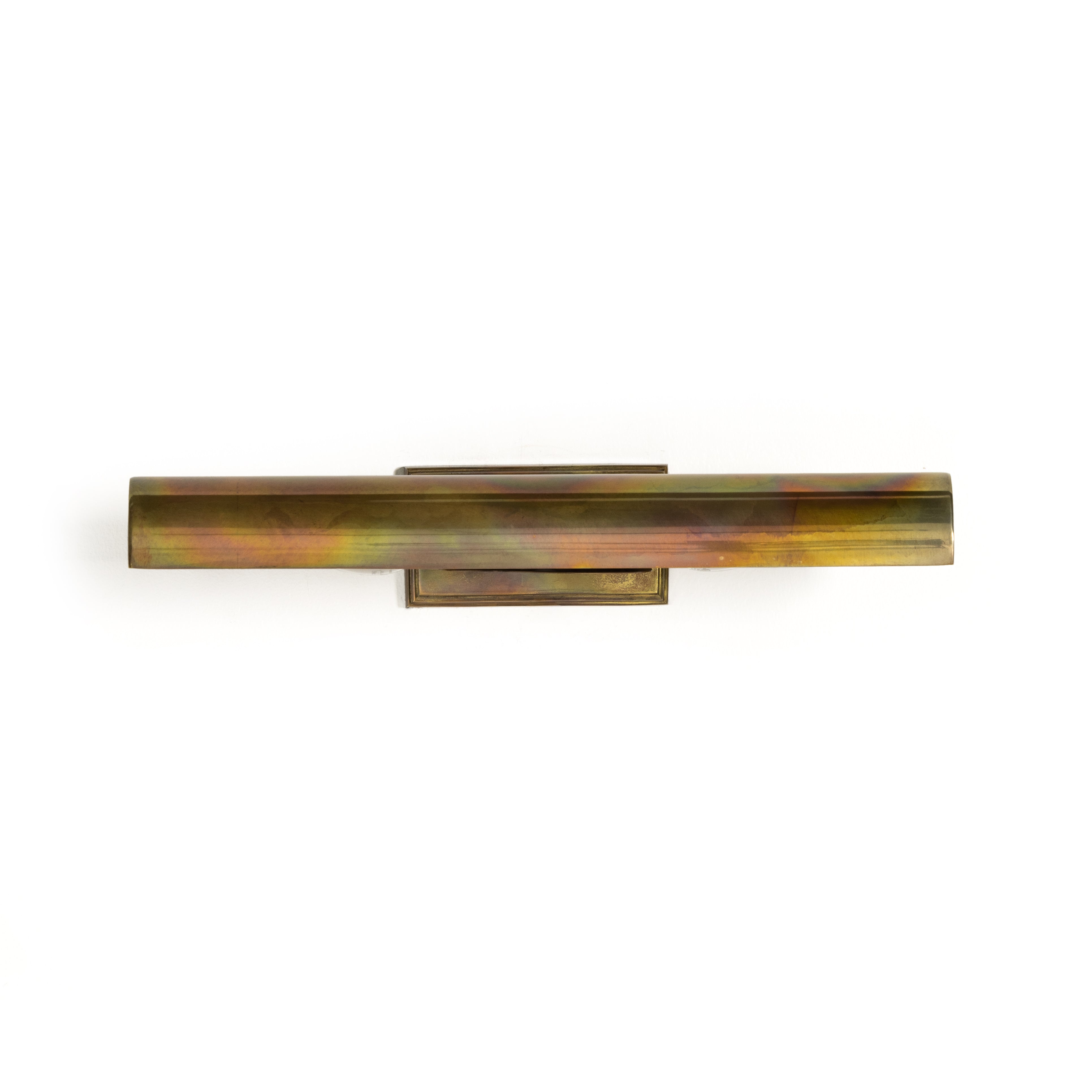 Featuring Clement Burnt Brass Picture Light by Four Hands at Amethyst Home. All eyes on art. A sleek and subtle wall-mountable light of burnt brass is designed to make art pop.
Overall Dimensions: 18"W x 8"L x 3.25"HMaterials: BrassWeight: 3.51 lbsVolume: 1.55 cu ftBulb(s) Included: YesBulb Type: B10 IncandescentMax Wattage: 25. Amethyst Home provides interior design services, furniture, rugs, and lighting in the Miami metro area.