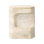 Featuring Clementine Textured Sandy Grey End Table by Four Hands at Amethyst Home. Cutout detailing brings a clean, modern vibe to a versatile end table of cast concrete. A water transfer finish creates a textured look and sandy hue resembling natural travertine.Collection: ChandlerColors: Textured Sandy GreyMaterials: Concrete Weight: 44.09 lbs. Amethyst Home provides interior design, new home construction design consulting, vintage area rugs, and lighting in the Omaha metro area.