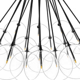Featuring Cloud Black Cord Black Gunmetal Chandelier by Four Hands at Amethyst Home. Clear glass bulbs dangle for a statement-making centerpiece. Each globe is individually blown, shaped and sculpted by hand through a one-hour process. The finish on the brass frame is achieved through a specialized process that turns the brass into an almost black hue befo. Amethyst Home provides interior design, new home construction design consulting, vintage area rugs, and lighting in the Scottsdale metro area.
