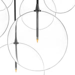Featuring Cluster Black Cord 7 MIX Black Gunmetal Chandelier by Four Hands at Amethyst Home. Clear glass spheres dangle at varying lengths for a stunning effect. Each globe is individually blown, shaped and sculpted by hand through a one-hour process. The finish on the brass frame is achieved through a specialized process that turns the brass into an al. Amethyst Home provides interior design, new home construction design consulting, vintage area rugs, and lighting in the Winter Garden metro area.