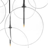 Featuring Cluster Black Cord 7 MIX Black Gunmetal Chandelier by Four Hands at Amethyst Home. Clear glass spheres dangle at varying lengths for a stunning effect. Each globe is individually blown, shaped and sculpted by hand through a one-hour process. The finish on the brass frame is achieved through a specialized process that turns the brass into an al. Amethyst Home provides interior design, new home construction design consulting, vintage area rugs, and lighting in the Winter Garden metro area.