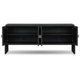 Featuring Cressida Black Linen Sideboard by Four Hands at Amethyst Home. Talk about novelty. Made from painted black linen, arched legs soften otherwise clean, modern shaping. Gunmetal, half-moon iron hardware completes the look. Rear cutouts for cord management.Overall Dimensions: 72"W x 19"L x 30"H
Collection: CallahanColors: Black Linen ,GunmetalMaterials:. Amethyst Home provides interior design, new home construction design consulting, vintage area rugs, and lighting in the Seattle metro area.