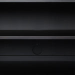 Featuring Cressida Black Linen Sideboard by Four Hands at Amethyst Home. Talk about novelty. Made from painted black linen, arched legs soften otherwise clean, modern shaping. Gunmetal, half-moon iron hardware completes the look. Rear cutouts for cord management.Overall Dimensions: 72"W x 19"L x 30"H
Collection: CallahanColors: Black Linen ,GunmetalMaterials: P. Amethyst Home provides interior design, new home construction design consulting, vintage area rugs, and lighting in the Tampa metro area.