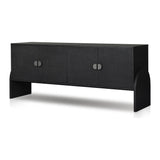 Featuring Cressida Black Linen Sideboard by Four Hands at Amethyst Home. Talk about novelty. Made from painted black linen, a