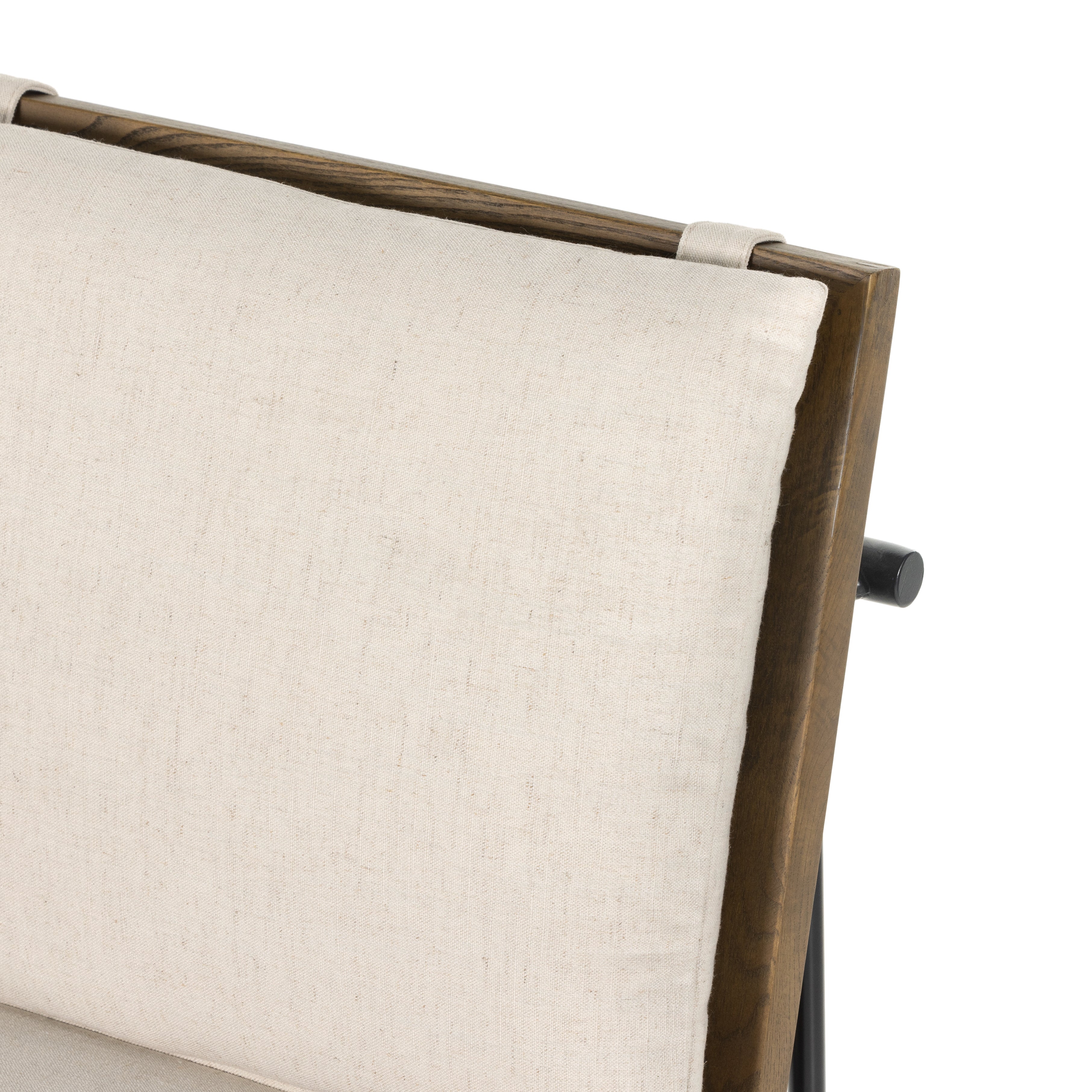 Featuring Crete Savile Flax-Counter Stool by Four Hands at Amethyst Home. Crisp and clean, with natural panache. Slim, black-finished iron frames a floating ladderback of honey-finished oak and cream-colored high-performance seating. Rear handle detail adds a fashionable finishing touch. Performance fabrics are specially created to withstand spills, stains, high traffic and wear,. Amethyst Home provides interior design, new construction, custom furniture, and area rugs in the Calabasas metro area.