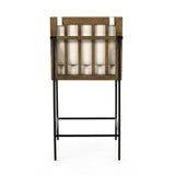 Featuring Crete Savile Flax-Counter Stool by Four Hands at Amethyst Home. Crisp and clean, with natural panache. Slim, black-finished iron frames a floating ladderback of honey-finished oak and cream-colored high-performance seating. Rear handle detail adds a fashionable finishing touch. Performance fabrics are specially created to withstand spills, stains, high traffic and wear, . Amethyst Home provides interior design, new construction, custom furniture, and area rugs in the Portland metro area.