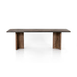 Featuring Cross Spalted Alder Dining Table by Four Hands at Amethyst Home. The Cross Spalted Alder Dining Table features an iron strapping with a brushed gold finish adds a rustic, industrial edge to a substantial plank table. Beautiful graining marks simple, cross-shaped trestles and table top.
Overall Dimensions: 94"W x 42"L x 30"HColors: Dark Spalte.  Amethyst Home provides interior design, new home construction design consulting, vintage area rugs, and lighting in the Newport Beach metro area.