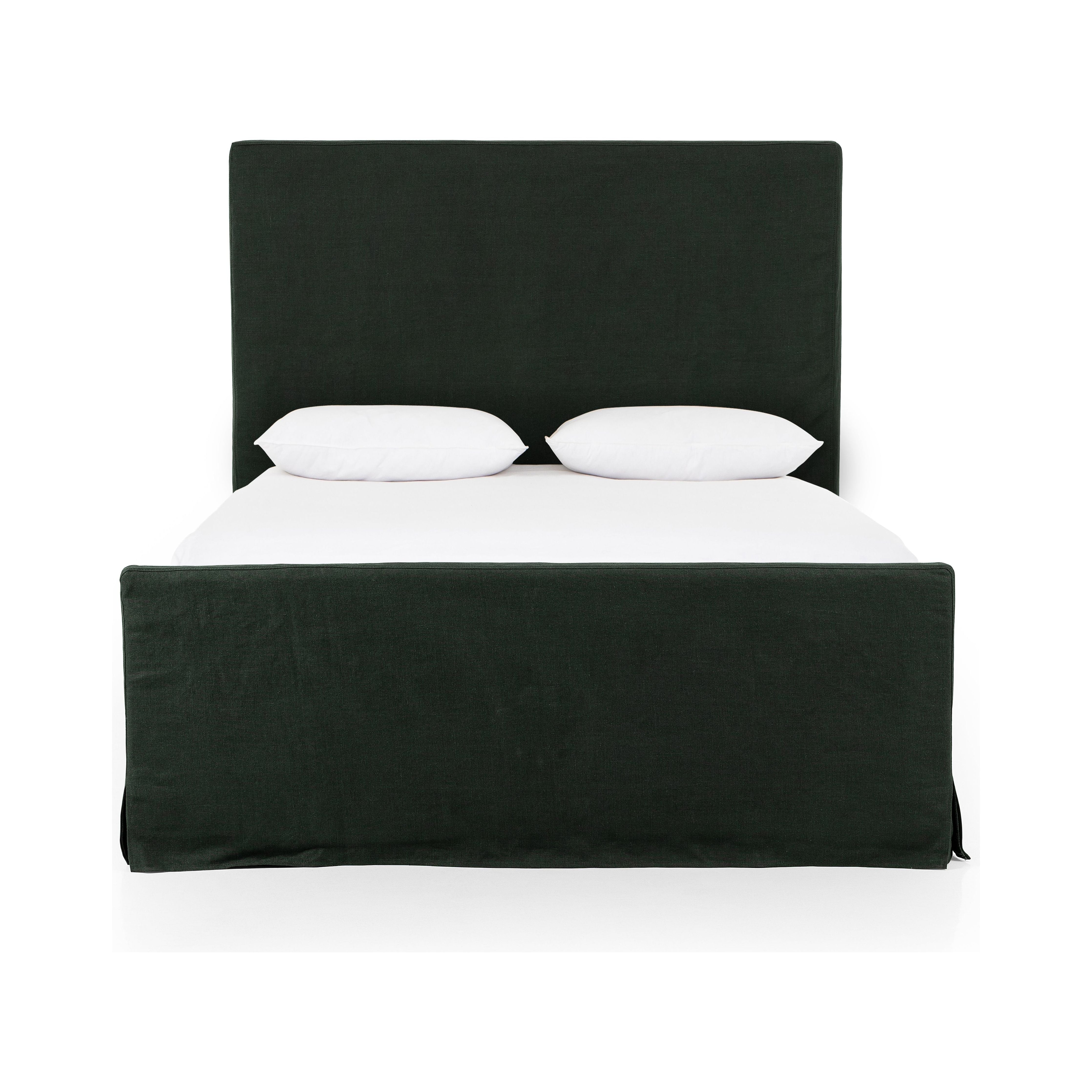 Featuring Daphne Brussels Pine Slipcover Bed by Four Hands at Amethyst Home. Grand high back and matte linen beauty -- the Daphne bed is a dream!
Slipcovered bed upholstered in sustainably made Belgian Linen. Naturally durable and soft to the touch, Libeco-sourced linens are artisan-made and free of toxic chemicals. Slipcovered styles are fully removable and machine-washable for ea. Amethyst Home provides interior design, new construction, custom furniture and area rugs in the Calabasas metro area