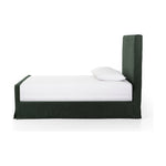 Featuring Daphne Brussels Pine Slipcover Bed by Four Hands at Amethyst Home. Grand high back and matte linen beauty -- the Daphne bed is a dream!
Slipcovered bed upholstered in sustainably made Belgian Linen. Naturally durable and soft to the touch, Libeco-sourced linens are artisan-made and free of toxic chemicals. Slipcovered styles are fully removable and machine-washable for ea. Amethyst Home provides interior design, new construction, custom furniture and area rugs in the Charlotte metro area