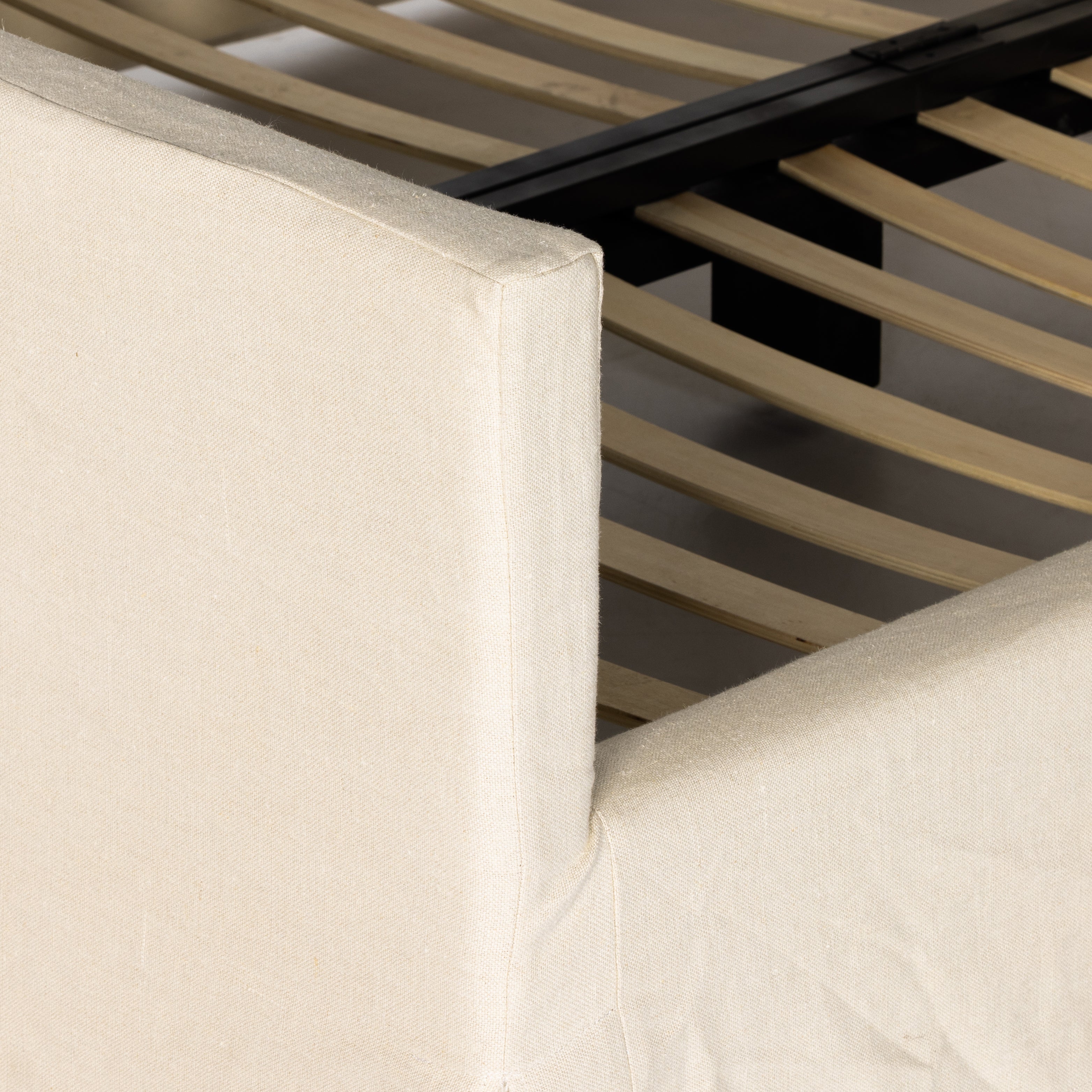 Featuring Daphne Natural Slipcover Bed by Four Hands at Amethyst Home. Slipcovered bed upholstered in sustainably made Belgian Linenâ„¢. Naturally durable and soft to the touch, Libecoâ„¢-sourced linens are artisan-made and free of toxic chemicals. Slipcovered styles are fully removable and machine-washable for easy care.
Overall Dimensions: 67"W x 90"L x 60"HColors: Brussels Natura. Amethyst Home provides interior design, new construction, custom furniture and area rugs in the Portland metro area