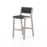 Featuring Delano Grey Outdoor Bar Stool by Four Hands at Amethyst Home. A textural take on outdoor bar styling, weathered grey teak welcomes thick, handwoven rope seating in an inviting grey. Safe for outdoor spaces. Cover or store indoors during inclement weather and when not in use.Overall Dimensions: 19.75"W x 24"L x 40.50"H
Collection: SolanoColors: Thick Dark Grey Rope ,Wea. Amethyst Home provides interior design, new construction, custom furniture, and area rugs in the Scottsdale metro area.