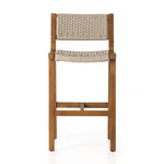 Featuring Delano Natural Teak-Bar Outdoor Stool by Four Hands at Amethyst Home. A textural take on outdoor bar styling, natural teak welcomes thick, handwoven rope seating in an inviting ivory. Safe for outdoor spaces. Cover or store indoors during inclement weather and when not in use.Overall Dimensions: 19.75"W x 24"L x 40.50"H
Collection: SolanoColors: Natural Teak-Fsc ,Ivory. Amethyst Home provides interior design, new construction, custom furniture, and area rugs in the Alpharetta metro area.