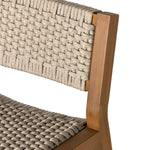 Featuring Delano Natural Teak-Bar Outdoor Stool by Four Hands at Amethyst Home. A textural take on outdoor bar styling, natural teak welcomes thick, handwoven rope seating in an inviting ivory. Safe for outdoor spaces. Cover or store indoors during inclement weather and when not in use.Overall Dimensions: 19.75"W x 24"L x 40.50"H
Collection: SolanoColors: Natural Teak-Fsc ,Ivory . Amethyst Home provides interior design, new construction, custom furniture, and area rugs in the San Diego metro area.