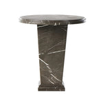 Featuring Eslo Grey Italian Marble End Table by Four Hands at Amethyst Home. Inspired by Roman columns, a versatile end table of grey Italian marble works a sophisticated touch into any room.Collection: ElementColors: Grey Italian MarbleMaterials: Solid Marble ,Engineered Hardwood Weight: 85.62 lbs. Amethyst Home provides interior design, new home construction design consulting, vintage area rugs, and lighting in the Dallas metro area.