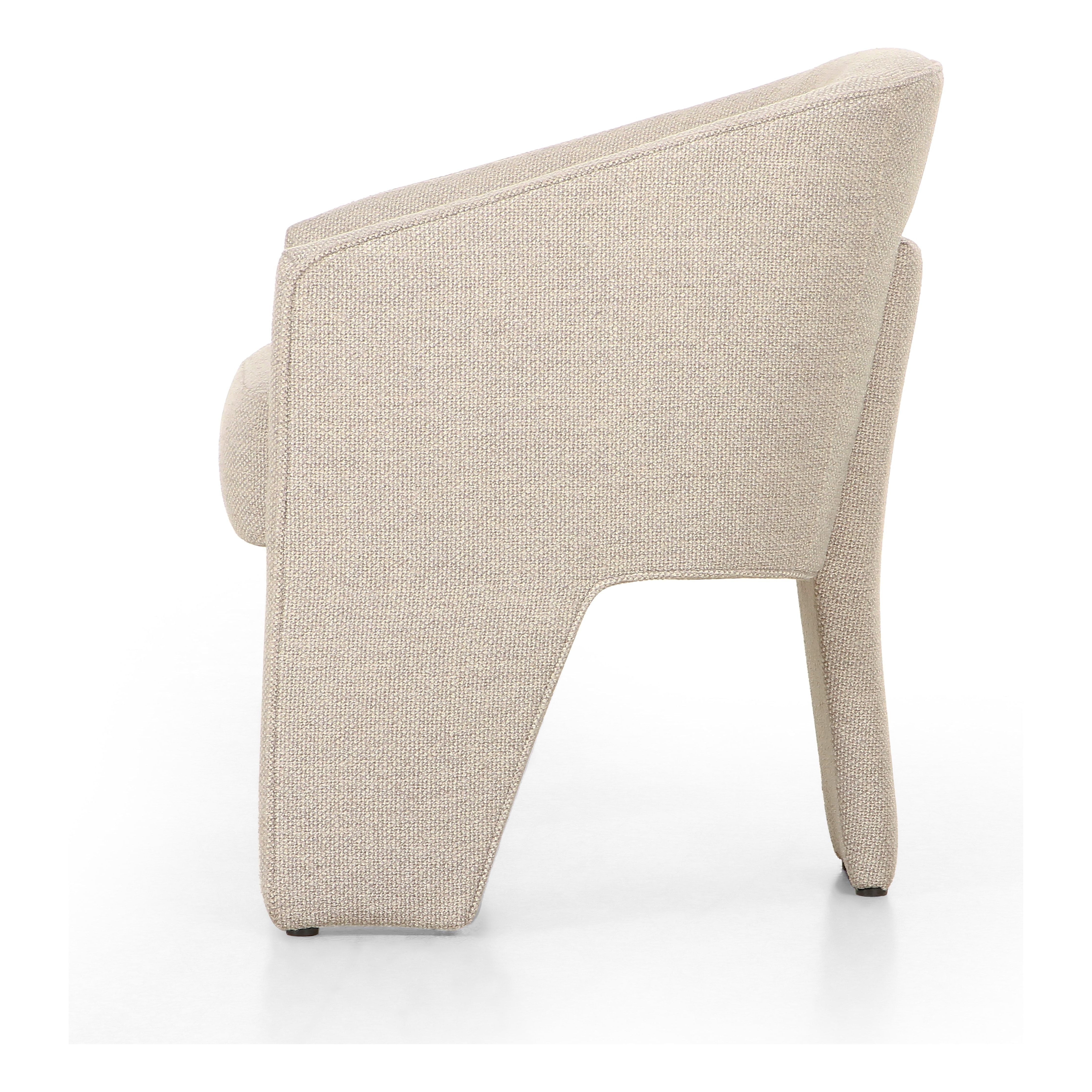 Featuring Fae Nova Taupe Dining Chair by Four Hands at Amethyst Home. Tailored and unique, thick-cut top-grain leather lends a high-fashion feel to a three-legged design, great for both daily dining and dinner parties. Performance fabrics are specially created to withstand spills, stains, high traffic and wear, ensuring long-term comfort and unmatched durability.Overall Dimensions:. Amethyst Home provides interior design, new construction, custom furniture, and area rugs in the Seattle metro area.