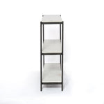 Featuring Felix Hammered Grey Small Console Table by Four Hands at Amethyst Home. Add a pop of sophistication to any space. Polished white marble lays three tiers of smooth shelving for an open style with plenty of surface area. Hammered grey framing places a feminine-industrial spin on console storage.
Overall Dimensions: 36"W x 10"L x 31"HColors: Hammered G. Amethyst Home provides interior design, new home construction design consulting, vintage area rugs, and lighting in the Seattle metro area.