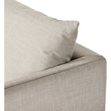 Featuring Habitat Bennett Moon Chaise Lounge by Four Hands at Amethyst Home. Designed for lounging. High-performance fabric covers shelter arms and pillow-inspired cushion. Performance fabrics are specially created to withstand spills, stains, high traffic and wear, ensuring long-term comfort and unmatched durability.Overall Dimensions: 67.5"W x 48"L x 32.5". Amethyst Home provides interior design, new home construction design consulting, vintage area rugs, and lighting in the Monterey metro area.