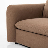 Featuring Ingel Antwerp Cafe Sofa by Four Hands at Amethyst Home. Inflated, pillow-inspired cushioning all around brings cozy comfort to the room. High-performance linen offers the best of both worlds on this plush and welcoming sofa. Inflated arms, feather-fiber blend cushioning and a soft, durable linen fabric make this spacious sofa a smart solution for t. Amethyst Home provides interior design, new home construction design consulting, vintage area rugs, and lighting in the Portland metro area.