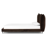 Featuring Inwood Surrey Cocoa-King Bed by Four Hands at Amethyst Home. Bring a billowy look to the bedroom. Oversized pillow-like cushioning creates the headboard for this low-profile bed, for a sophisticated-while-cozy look.Overall Dimensions: 95.25"W x 91"L x 43.5"H
Collection: EastonColors: Surrey Cocoa ,GunmetalMaterials: 76.8% Co, 23.2% Pl ,Iron Weight. Amethyst Home provides interior design, new home construction design consulting, vintage area rugs, and lighting in the San Diego metro area.
