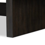 Featuring Isaac Smoked Black Coffee Table by Four Hands at Amethyst Home. A substantially sized coffee table of smoked black oak features joint and connection construction for a design-forward look. Visible knots and graining add character.Collection: HaidenColors: Smoked Black VeneerMaterials: Thick Oak Veneer ,Solid Oak Weight: 114.64 lbs. Amethyst Home provides interior design, new home construction design consulting, vintage area rugs, and lighting in the Portland metro area.