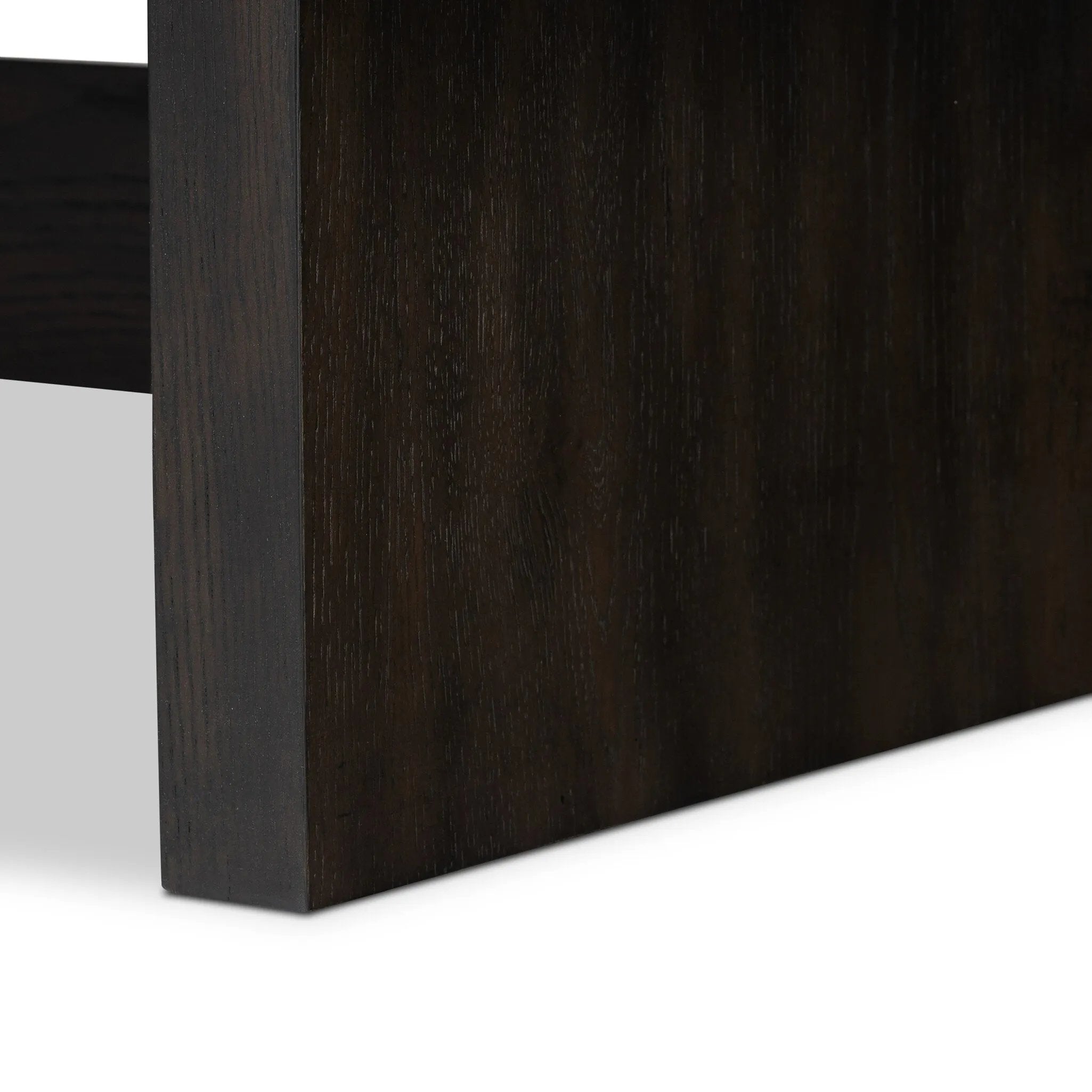 Featuring Isaac Smoked Black Coffee Table by Four Hands at Amethyst Home. A substantially sized coffee table of smoked black oak features joint and connection construction for a design-forward look. Visible knots and graining add character.Collection: HaidenColors: Smoked Black VeneerMaterials: Thick Oak Veneer ,Solid Oak Weight: 114.64 lbs. Amethyst Home provides interior design, new home construction design consulting, vintage area rugs, and lighting in the Portland metro area.